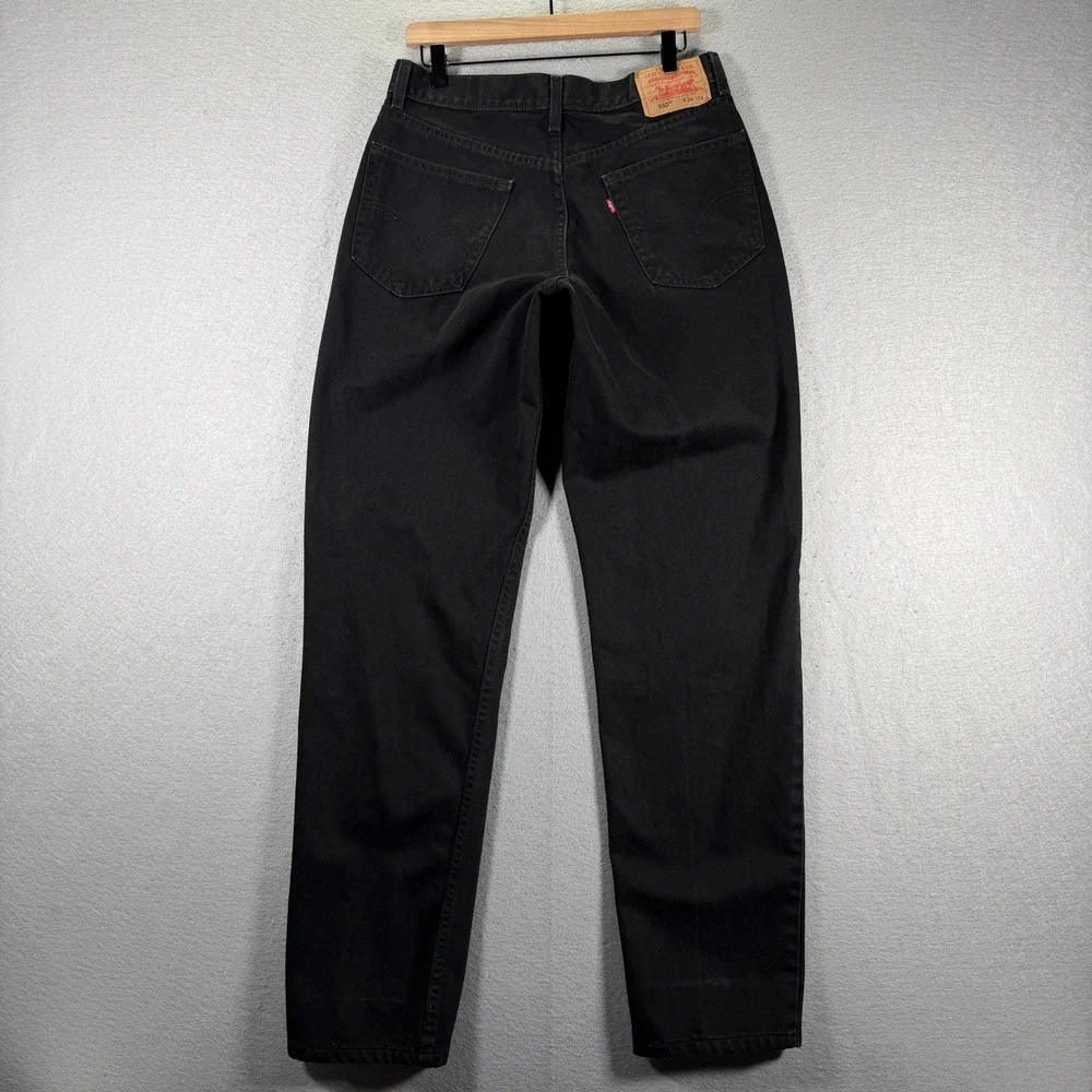 Vintage Levis 550 Relaxed Fit Jeans Mens W34 L34 Black Denim Pants‎ Y2K